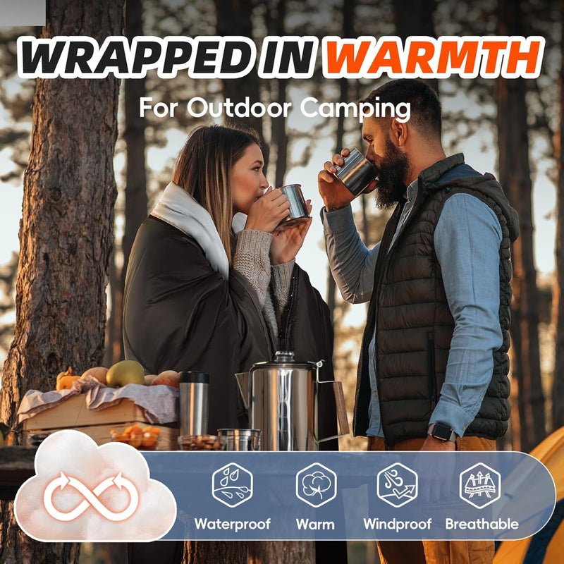 Mereza Sleeping Bags XL for Adults Cold Weather Mens Large Wide Sleeping Bag for Big and Tall Girls Boys with Compression Sack for Camping Backpacking Warm & Cool Weather - Image 4